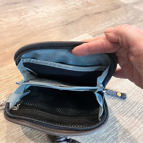 REI Dark Gray With Peacock Crossbody Mini Purse - Picture 6 of 6